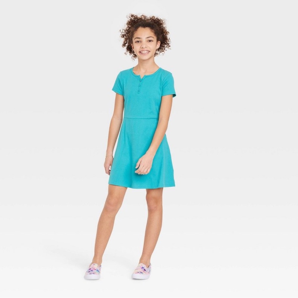 Art Class Teal Dress